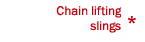 Chain lifting slings