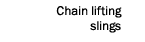 Chain lifting slings